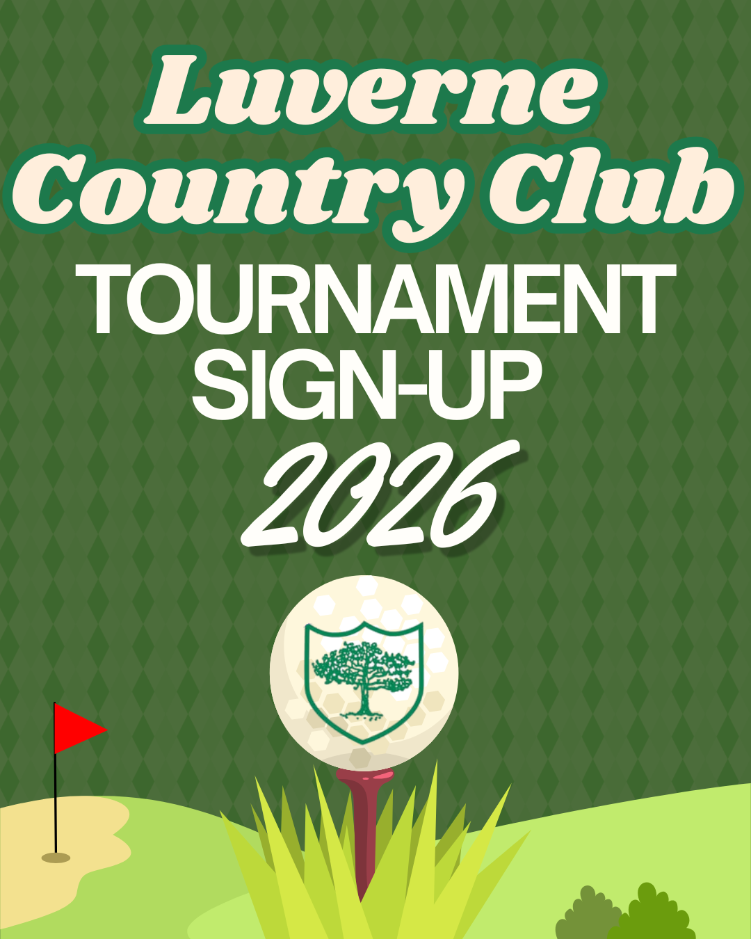 Sign Up For Upcoming Events- Call the course for more info